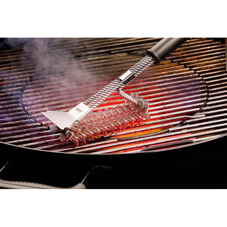 Gefu borstenfreie Grillbürste BBQ, Schwarz/Silber, 44 cm – Bild 2
