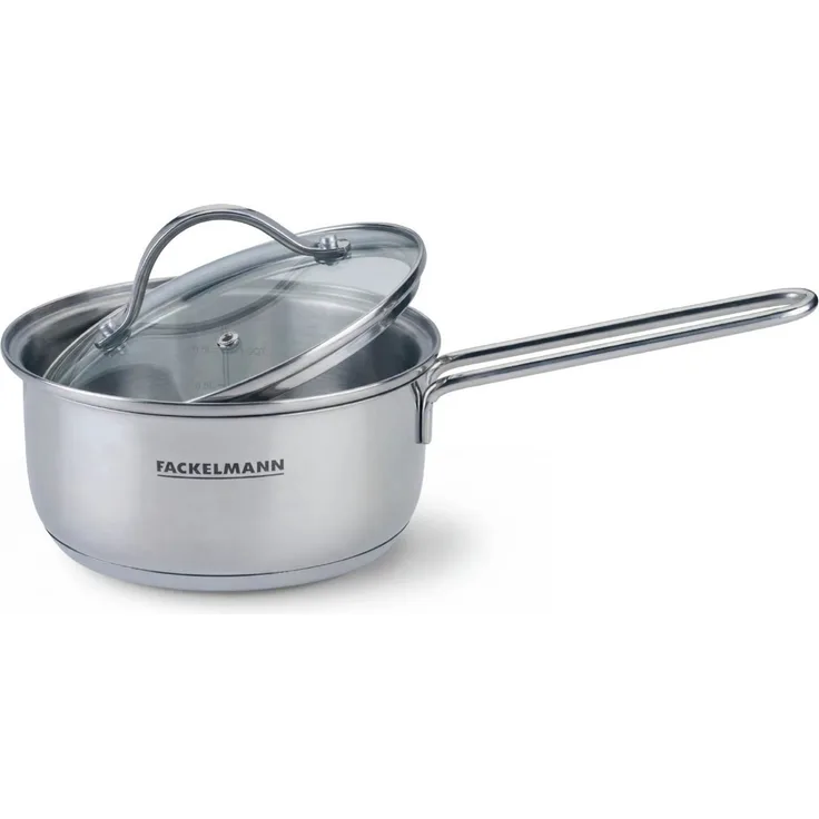 FACKELMANN Kochtopf Edelstahl-Stieltopf, Kochtopf, Saucepan, Suppentopf, Schmortopf