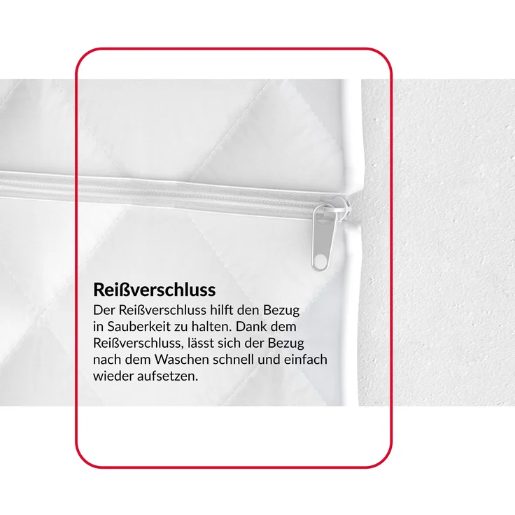 Matratze SAVONA 7 Zonen 80x200 H3/H4 22 cm Kokos Latex Visco profilierter HR Schaum JERSEY – Bild 7