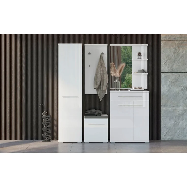 Places of Style Garderobenschrank Piano UV lackiert, hochglänzend, Soft-Close Funktion – Bild 3