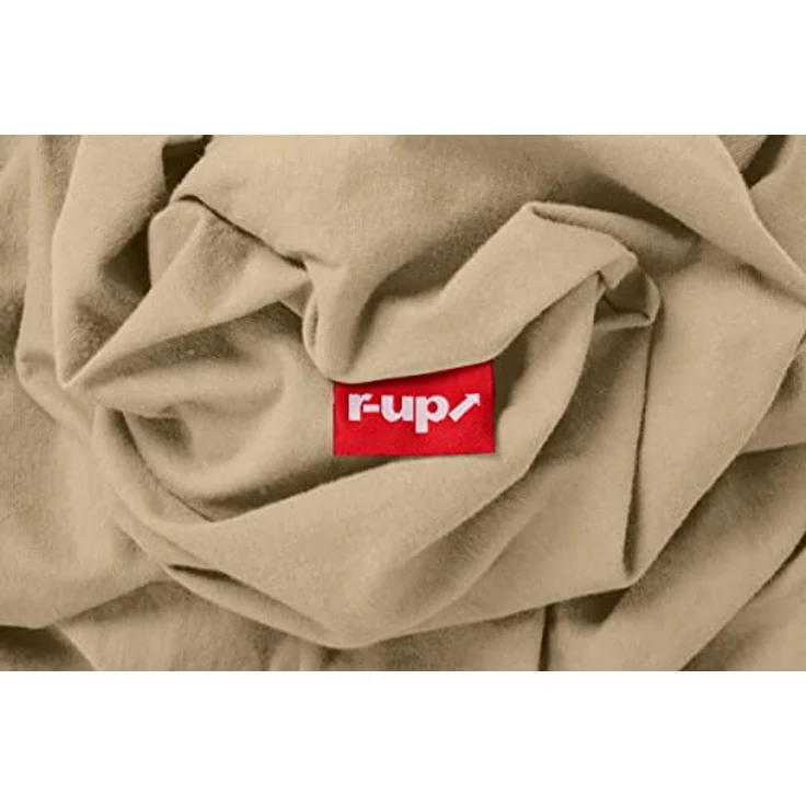 r-up Klasse Spannbettlaken 180x200-200x220 bis 35cm Höhe sand 100% Baumwolle 200g/m² – Bild 5