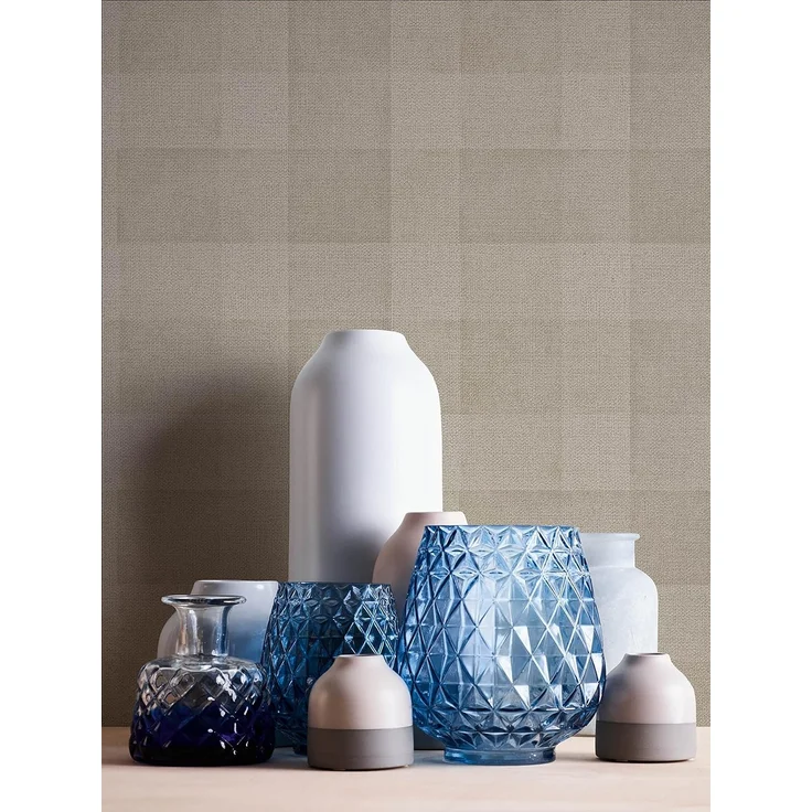 A.S. Création Vliestapete Natural Living Karotapete, leicht strukturiert, gemustert, matt, neutral, (1 St), Tapete Kariert Vlies Vlies Wand Tapeten Wohnzimmer Schlafzimmer Küche – Bild 6