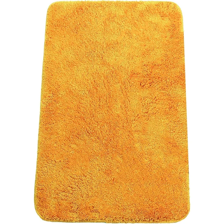 Brandsseller Badematte 60x90 cm Badteppich Badvorleger Badezimmerteppich Duschvorleger Orange – Bild 1