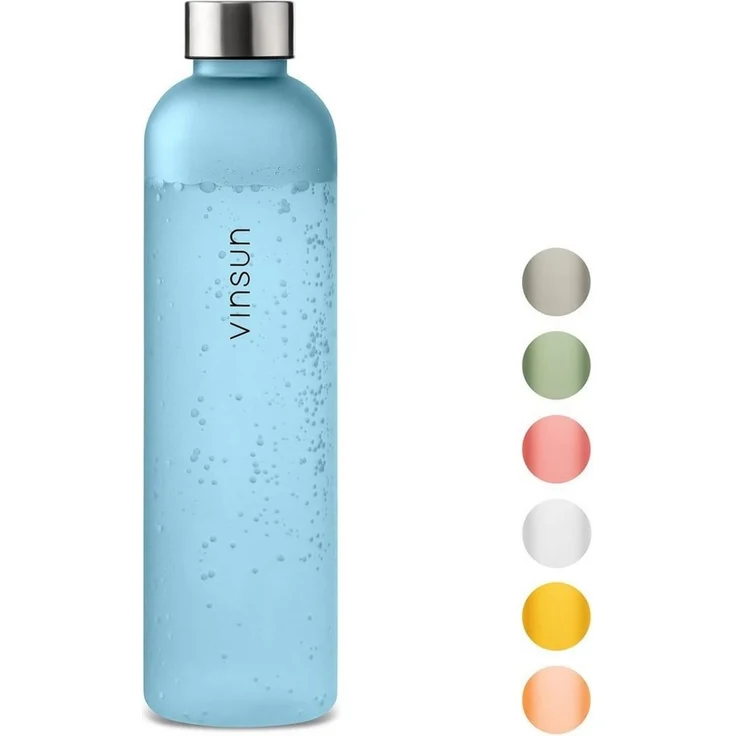 Vinsun Trinkflasche Tritan Wasserflasche 650ml - Sportflasche Kohlensäure geeignet, Auslaufsicher, BPA frei, bruchsicher, geruchs- und geschmacksneutral – Bild 5
