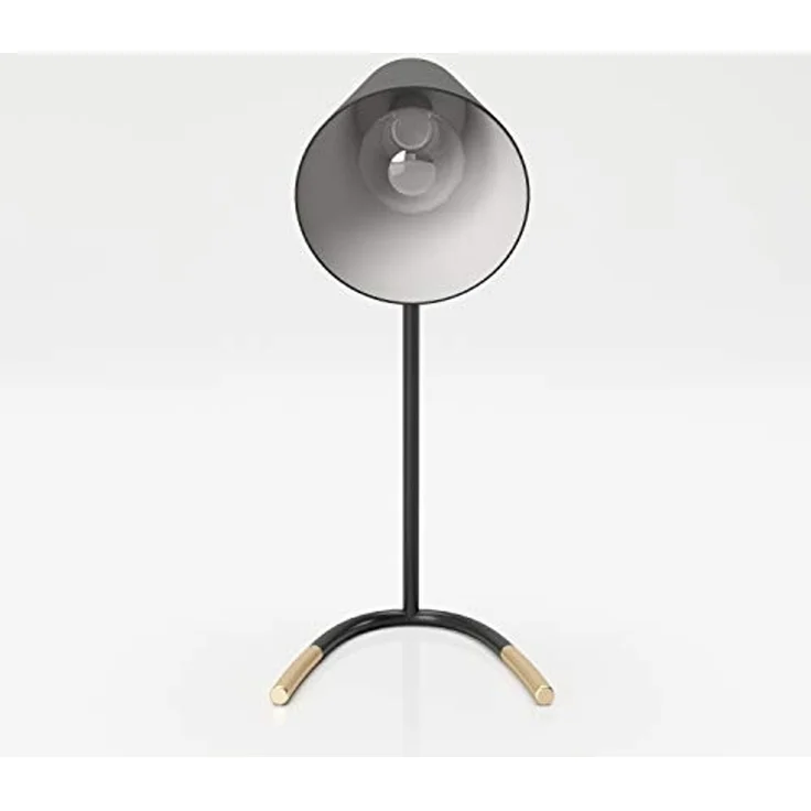PLAYBOY - Tischlampe AMELIA" aus Metall, schwarz mit Gold Akzenten, Retro-Design" – Bild 3