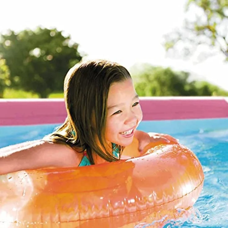 Intex 28290NP – Aufstellpool Metal Frame Rund, 2483 L, Stahl und PVC, Rosa, 244x76 cm – Bild 3