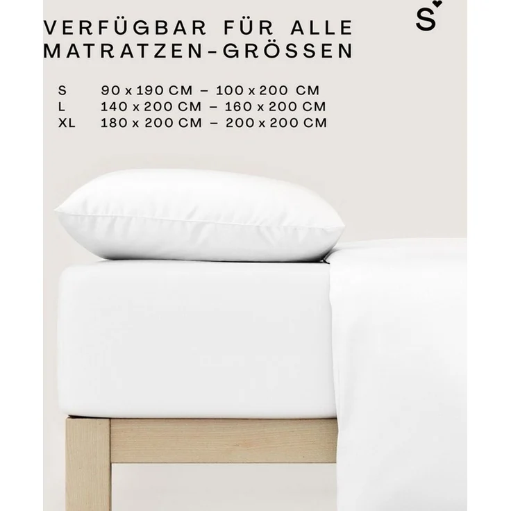 Schlafgut Mako Jersey Spannbetttuch Spannbettlaken 180x200 200x200 – Bild 3