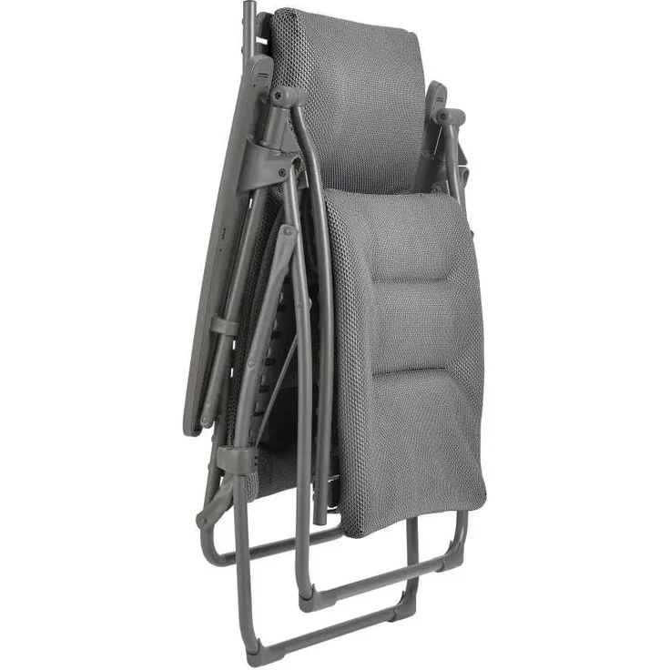 RELAX All-in-One Gartenliege, Sessel LFM5361, Bezug 9952 Ash grey Gestell Titane inkl. Dach+ Bezug – Bild 4