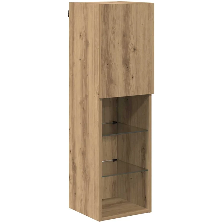 vidaXL TV-Wandschrank-Set mit LED-Lichtern mit LED 7 pcs Artisan-Eiche 3402795 – Bild 5