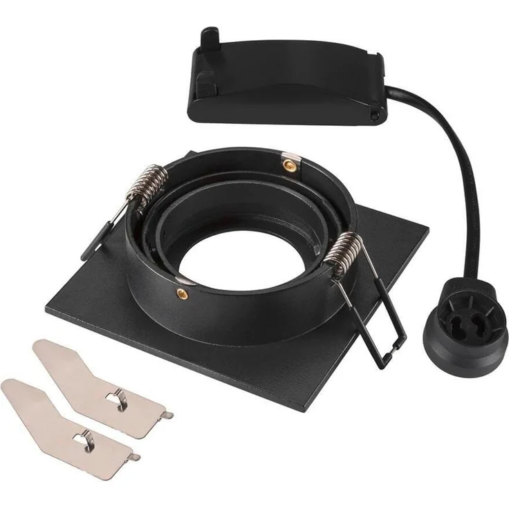 SLV NEW TRIA® 75, Deckeneinbauleuchte, quadratisch, max. 10W GU10, schwarz - Einbauleuchten – Bild 2