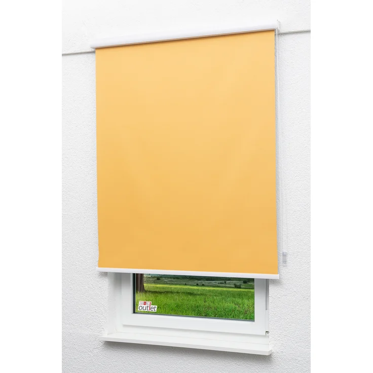 Lysel Outlet - Kassettenrollo abdunkelnd Aprikose, (B x H) 50cm x 175cm in orange/aprikose – Bild 4