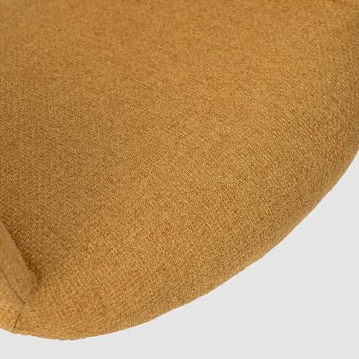 MEUBLE COSY Esszimmerstühle 4er Set Küchenstuhl Polsterstuhl mit Armlehne Sessel Sitzfläche aus Stoff Metallbeine, Gelb, 58.5 x 59 x 81 cm – Bild 8