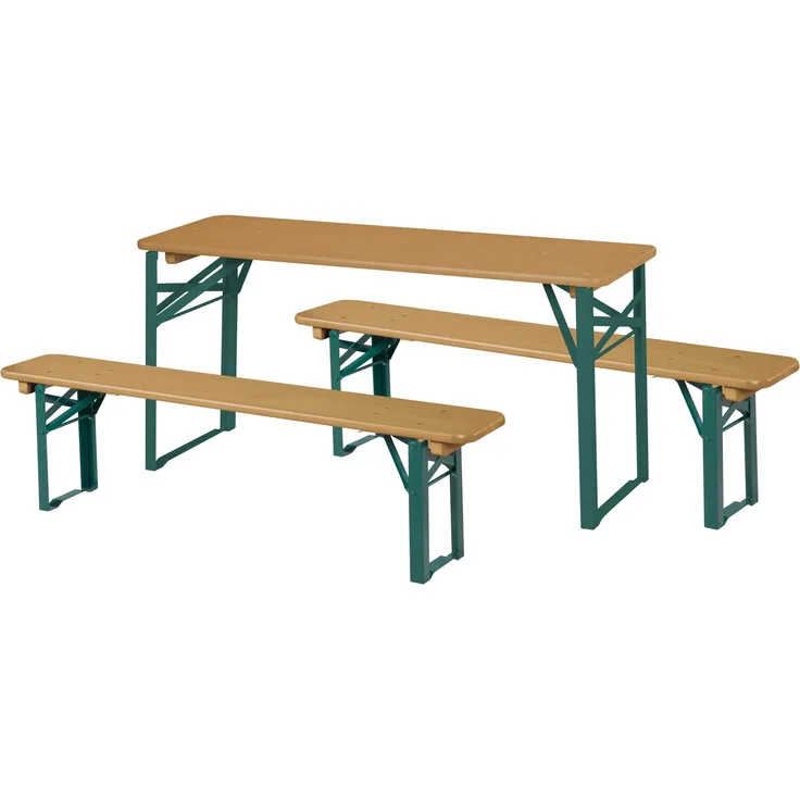 roba Party-Garnitur für Kinder aus Holz - klappbar - ab 24 Monaten - Holz - Natur