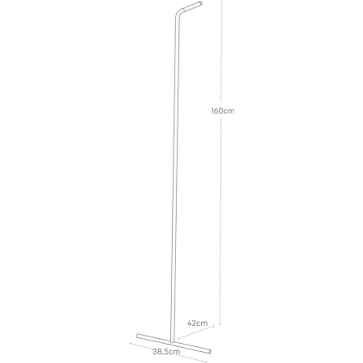 Yamazaki Garderobenständer "Tower" zum Anlehnen an die Wand 160cm, Kleiderständer, minimalistisch, für den modernen Loft Stil – Bild 7