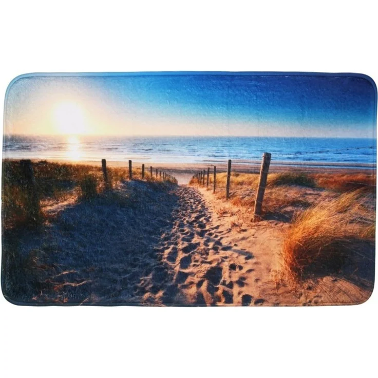 Sanilo Badematte Düne, rutschhemmend, waschbar, schnelltrocknend, Polyester, rechteckig, sehr weich, hochwertig & modern, 50 x 80 cm oder 70 x 110 cm – Bild 1