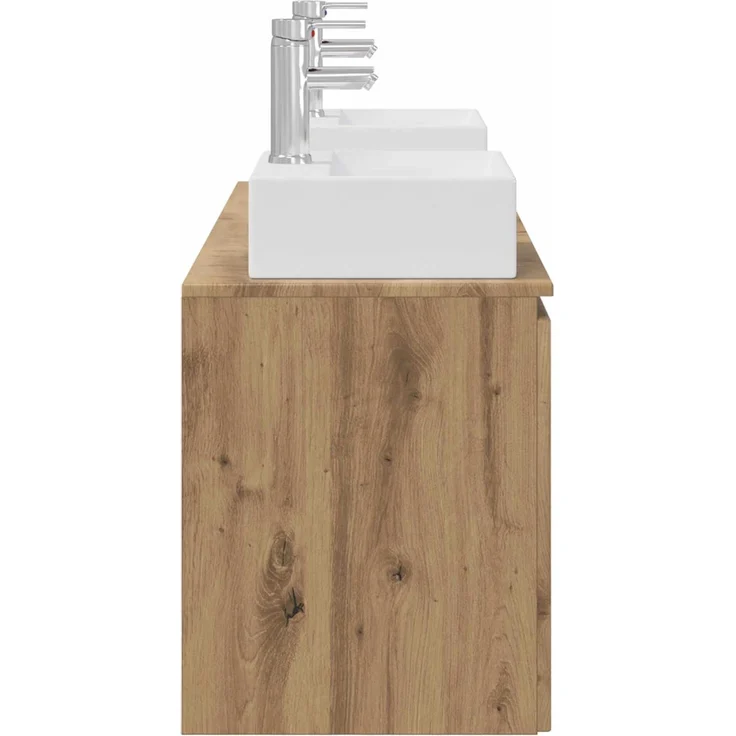 vidaXL Badezimmerschrank-Set 3 stk. Artisan-Eiche 129 x 41 x 79,5 cm 3405656 – Bild 7