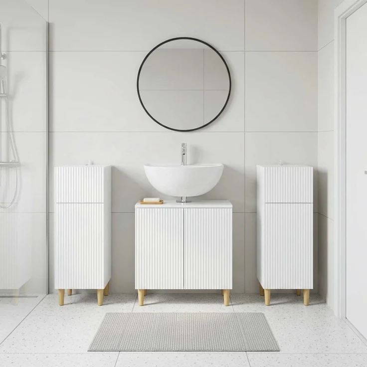 vidaXL 3-teiliges Badezimmer-Schranksystem ARNHEM 3 stk. 3418012 – Bild 1