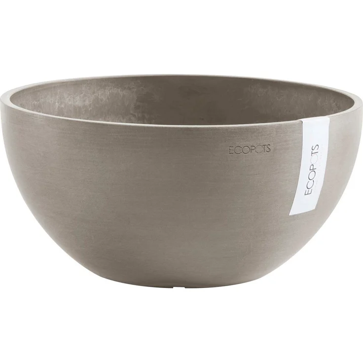 ECOPOTS Blumentopf BRUSSELS Taupe, BxTxH: 35x35x16,5 cm – Bild 1
