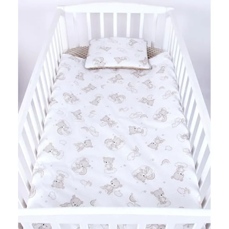 Babydecke BABYLUX Babydecke Krabbeldecke MINKY Kuscheldecke 75x100 cm+KISSEN, BabyLux, K138 - Bären – Bild 6