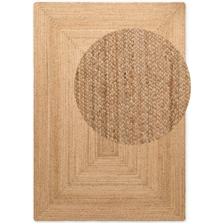 HANSE Home Teppich Juno Juteteppich, rechteckig, Höhe: 9 mm, 100% Jutefaser, Natur, Wohnzimmer, Esszimmer, Flur, Boho, Skandi – Bild 4