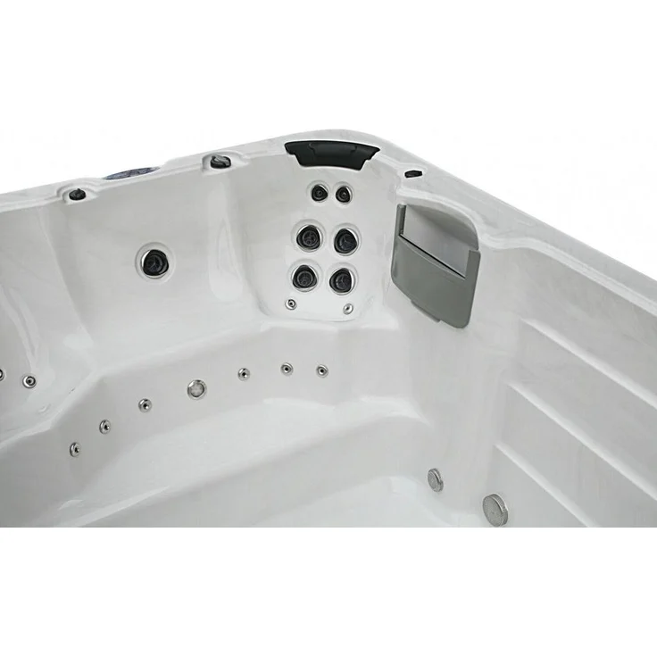XXXL Luxus-LED Swim Spa, 400 x 230 cm, Whirlpool mit Gegenstromanlage, Outdoor-Schwimmbecken – Bild 6
