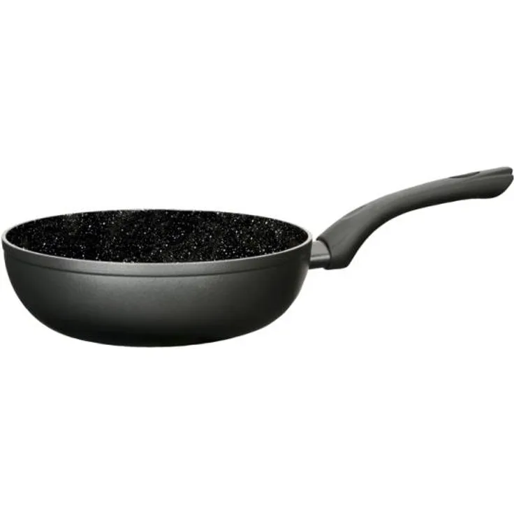 JATA SEW24 Rund Allzweckpfanne Schwarz Keramik Gas Induktion 24 cm 1 06 kg