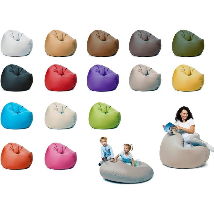 sunnypillow Sitzsack mit Styropor Füllung Outdoor & Indoor für Kinder und Erwachsene – Bild 5