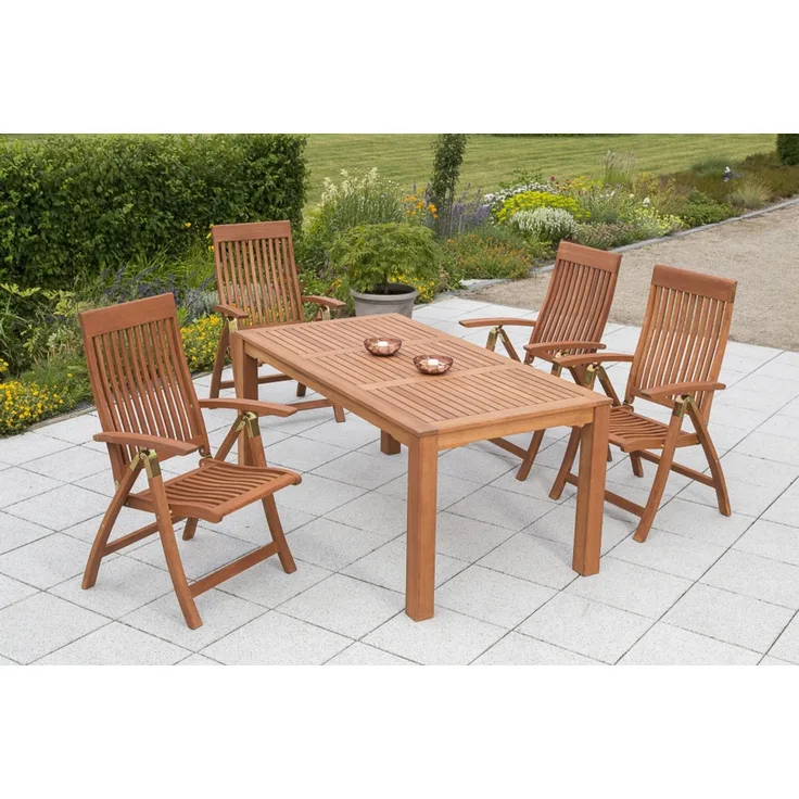 Comodoro Gartenmöbel Set 5tlg, 170 x 90 cm