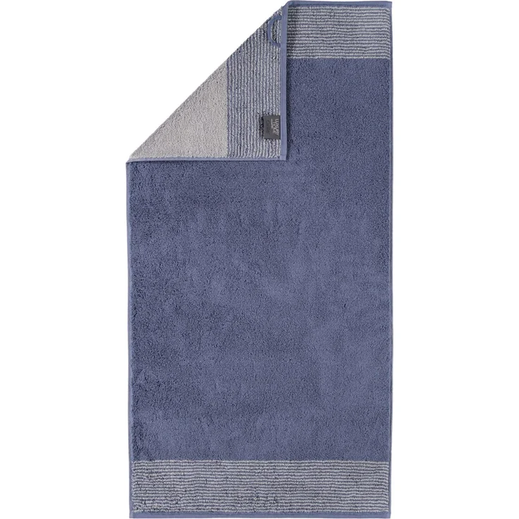 CAWÖ Handtuch, 3er Pack - Luxury Home, C Two-Tone, Walkfrottier Nachtblau 50x100cm – Bild 2