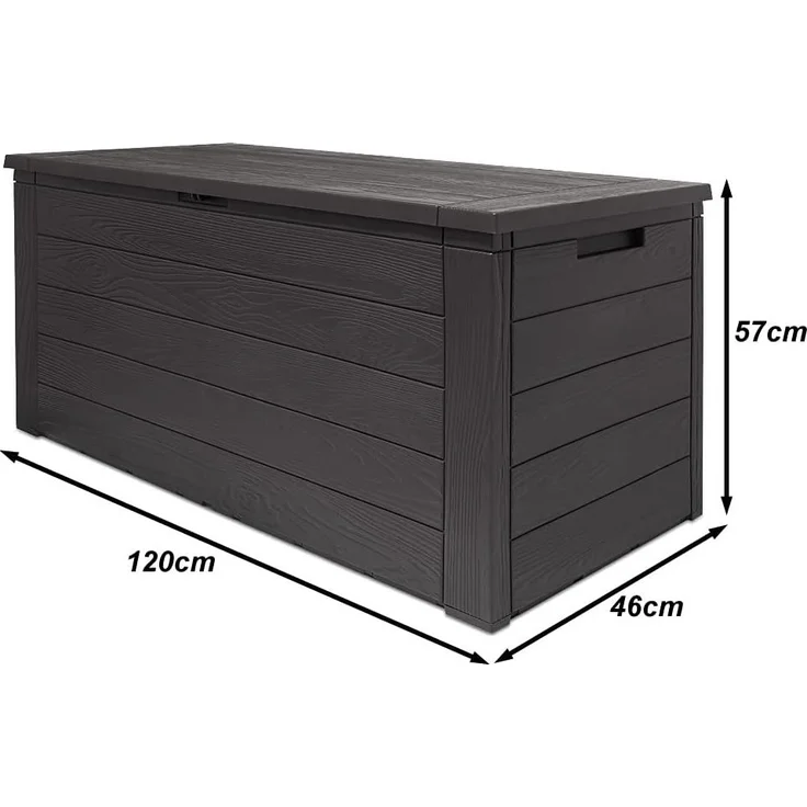 Kissenbox Woody 120 cm, anthrazit – Bild 5