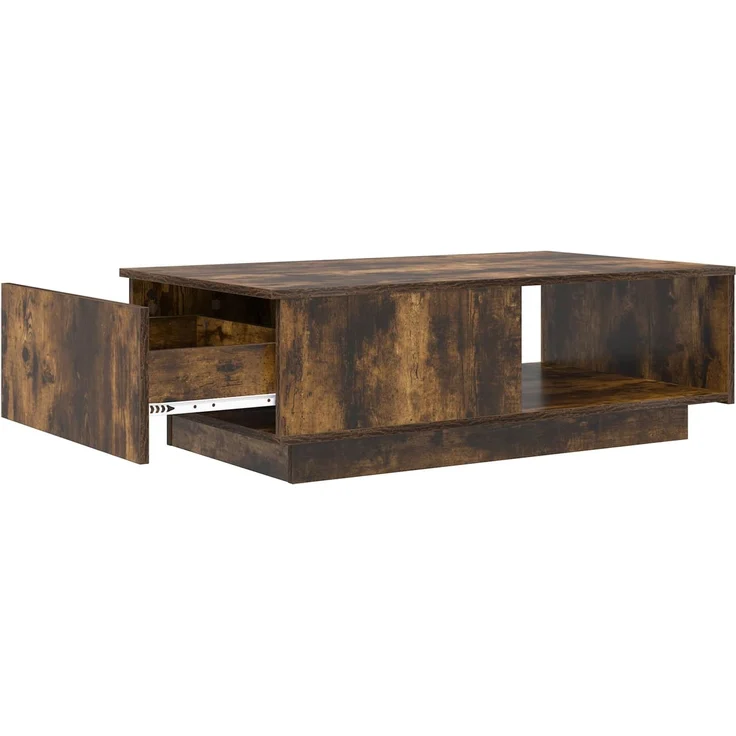 Couchtisch Sofatisch, Geräucherte Eiche 95 x 55 x 31 cm Holzwerkstoff d239e – Bild 5