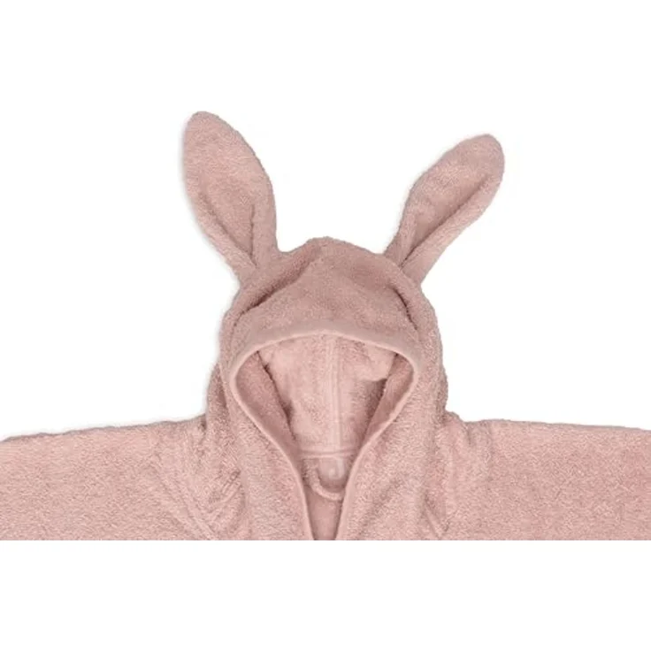 Jollein Badeponcho Kinder 1-4 Jahre - Terry, Wild Rose - 100% Baumwolle - Frottee - OEKO-TEX-Zertifiziert - Mit Kapuze Mit Ohren - Badeponcho für Mädchen und Jungen – Bild 2