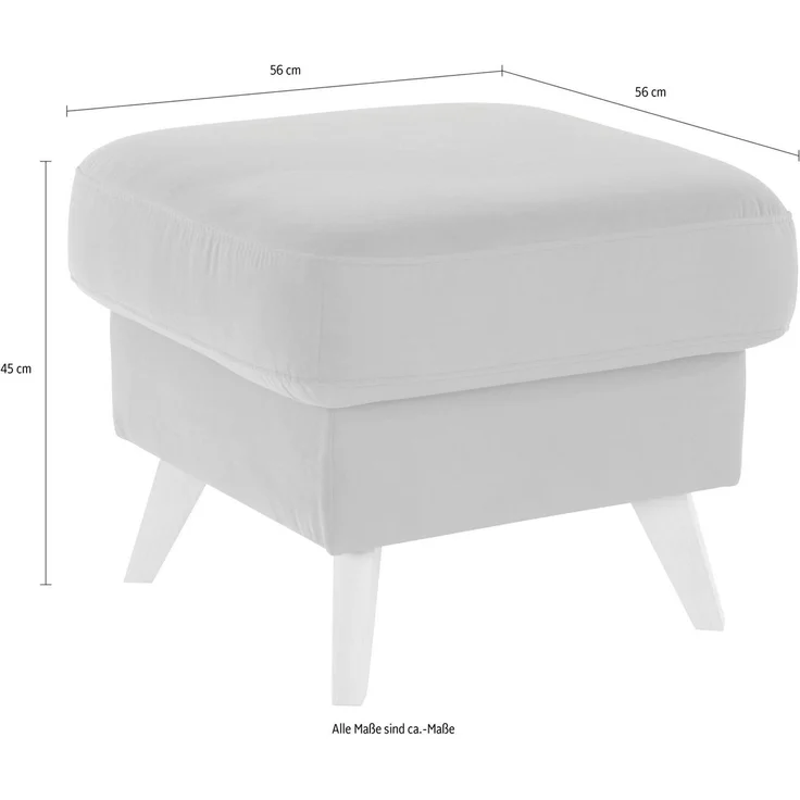 exxpo - sofa fashion Hocker Nappa mit praktischem Staufach unter der Sitzfläche – Bild 4