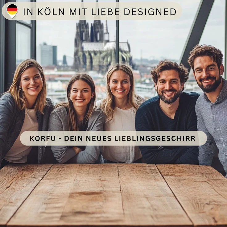 SÄNGER Steingut Geschirrset Korfu,Tafelservice 16 teilig für 4 Personen – Bild 9