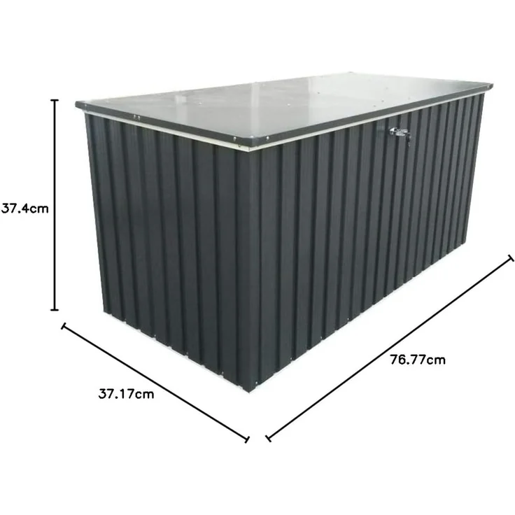 VCM Kissenbox Duramax Gerätebox 921173 Anthrazit 195 x 91 x 94 cm – Bild 5