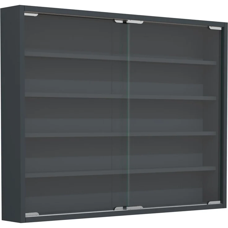 VCM Wandvitrine Agisa 918280 Anthrazit H. 60 x B. 77 x T. 10 cm – Bild 2