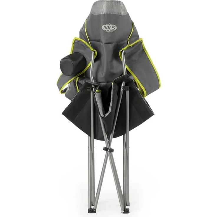 NILS NC3080 Campingstuhl – Klappbarer Outdoor-Stuhl Angelstuhl mit Tragetasche Grau – Bild 5