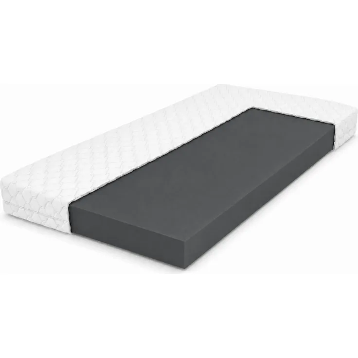 Crownmiller Gigant One 100x200 cm extra fest, Komfortschaummatratze, 10 cm hoch, abnehmbarer Bezug, 60 Grad waschbar, Oeko-TEX 100