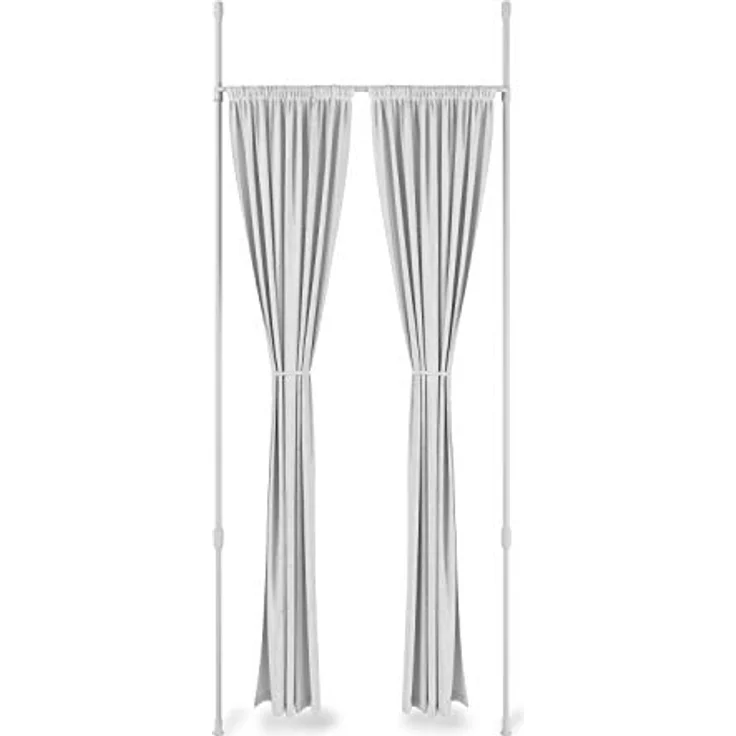 Umbra Vorhangstange Anywhere Rod Weiß, 1-läufig, ausziehbar, geklemmt – Bild 2
