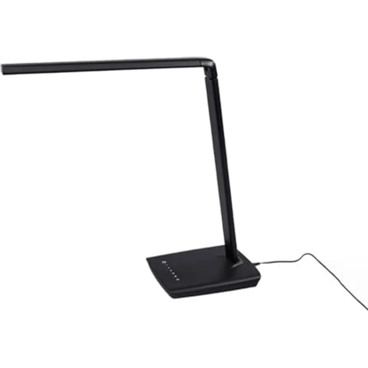 Lindby Kuno, LED Tischlampe in schwarz, dimmbar mit USB Anschluss für Arbeitszimmer & Büro – Bild 1