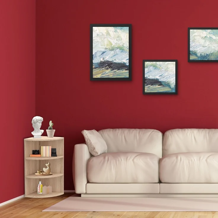 Coemo Eckregal Corner 60 aus Holz 3 Etagen Natur Sonoma – Bild 7