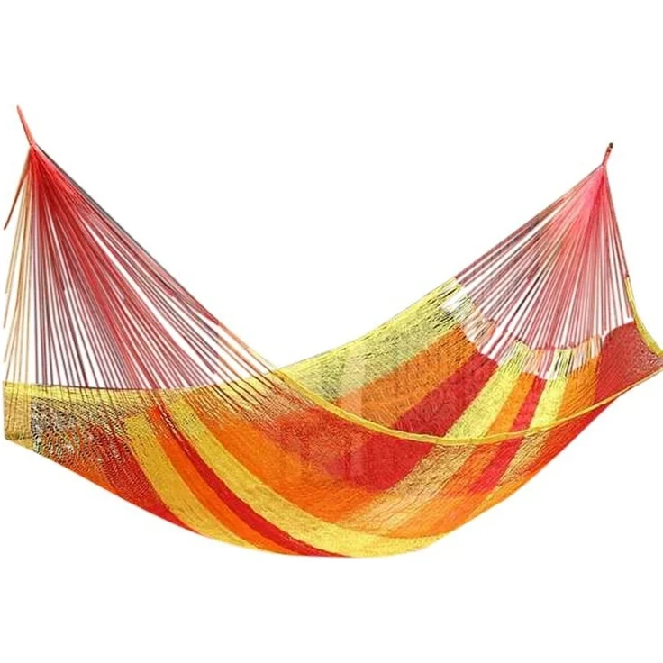MacaMex Mexikanische Netzhängematte Double Solar Plus multicolor, 200 cm x 410 cm – Bild 7