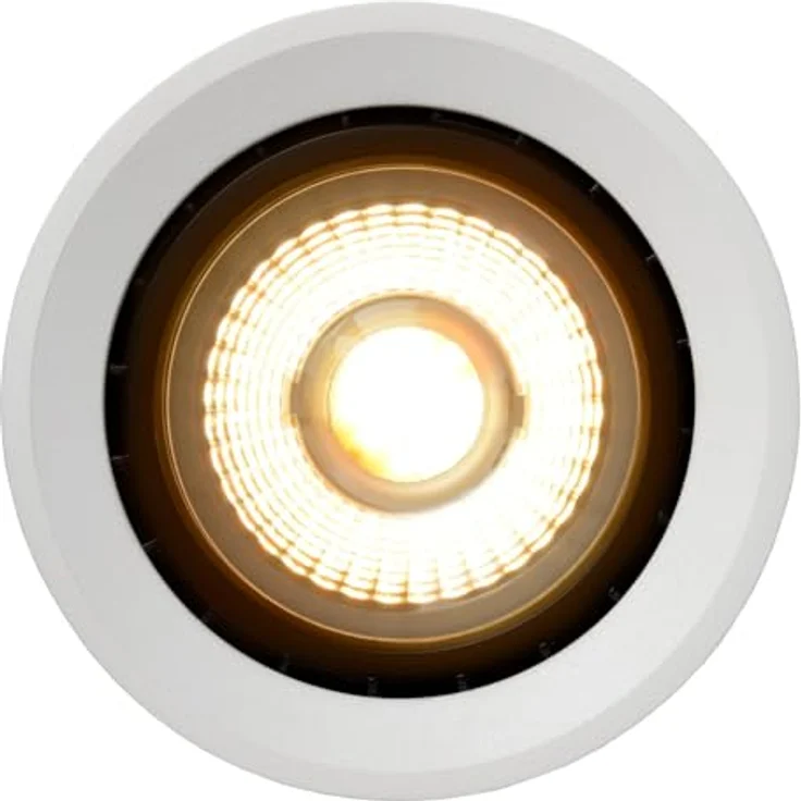 LUCIDE FEDLER Deckenstrahler, Ø 12 cm, LED Dim to warm, GU10 (ES111), 1x12W 2200K/3000K, Weiß – Bild 5