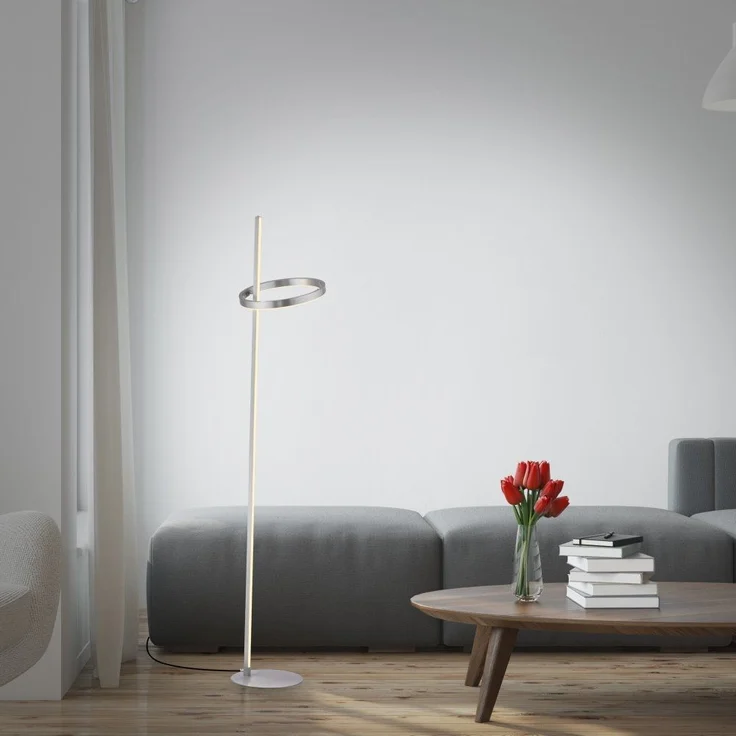 JUST LIGHT 15397-55 RITUS Stehleuchte stahl dimmbar, Touchdimmer – Bild 6
