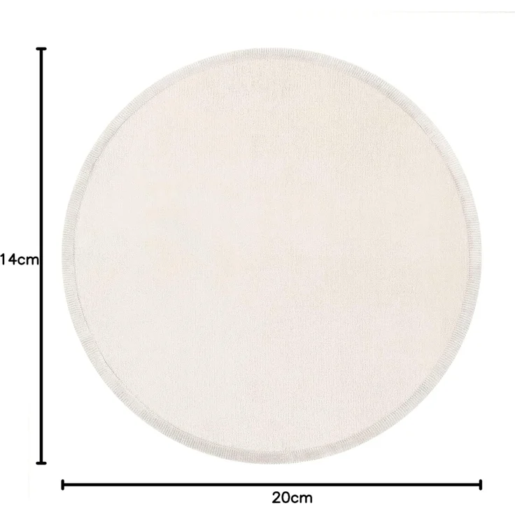 Paco Home Teppich Kinderzimmer Kinderteppich Baby Spielteppich Krabbeldecke Krabbelmatte Weich rutschfest Jungen Mädchen Deko, Grösse:200 cm Rund, Farbe:Creme – Bild 2