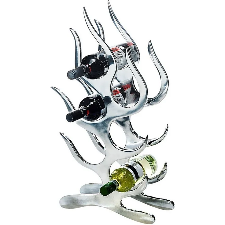 Kobolo Weinregal Flaschenregal FLAME aus Metall für 6 Flaschen - Flaschenhalter, kein Set 1-tlg, 6 Flaschenhalter – Bild 5