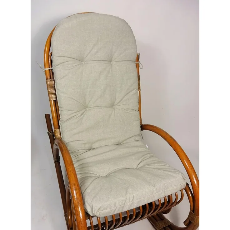 Rattani Polsterauflage Polster für Rattan Schaukelstuhl, Sesselauflage 125 x 50 x 6 cm