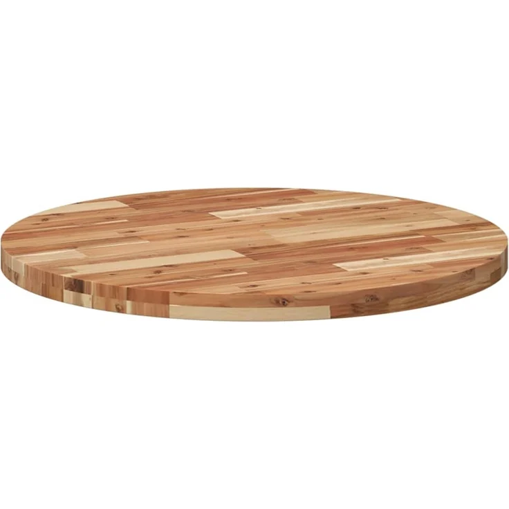 vidaXL Tischplatte Rund Ø80x4 cm Massivholz Akazie 4008704 – Bild 7