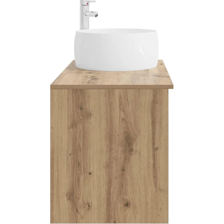 vidaXL Wandmontiertes Badezimmermöbel-Set 2 stk. Artisan-Eiche 3403927 – Bild 5