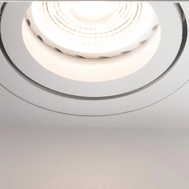 Faro Barcelona HYDE SQ 40112, Einbaulampe weiß, quadratisch, schwenkbar, rahmenlos, 8,2 x 8,2 x 5,5 cm, GU10 – Bild 4